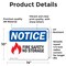 Signmission Fire Safety No Storage Sign, Vinyl Decal, 14in W x 10in L, 2PK OS-2PACK-NS-D-1014-L-12655 - alternate 5
